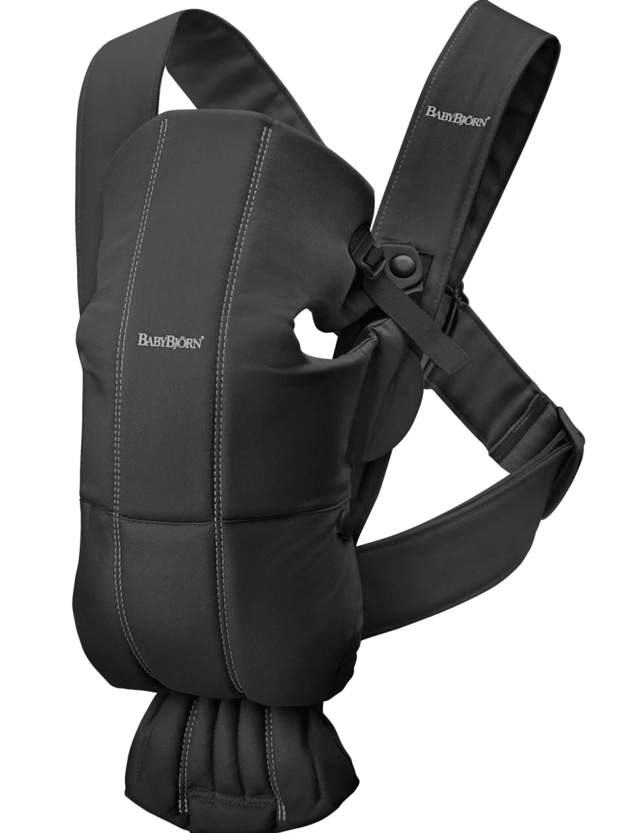 BabyBjörn Mini Baby Carrier - Soft Cotton Infant Sling for Newborns & Toddlers, Ergonomic & Lightweight