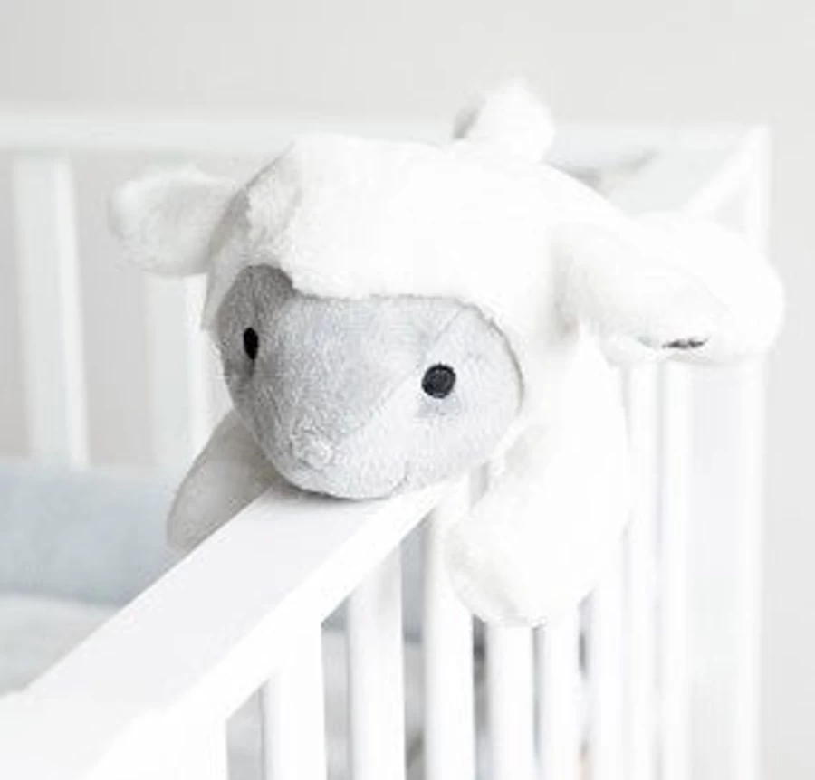 Zazu Liz The Lamb Baby Soother with Heartbeat Sound for Calming and Sleep Aid