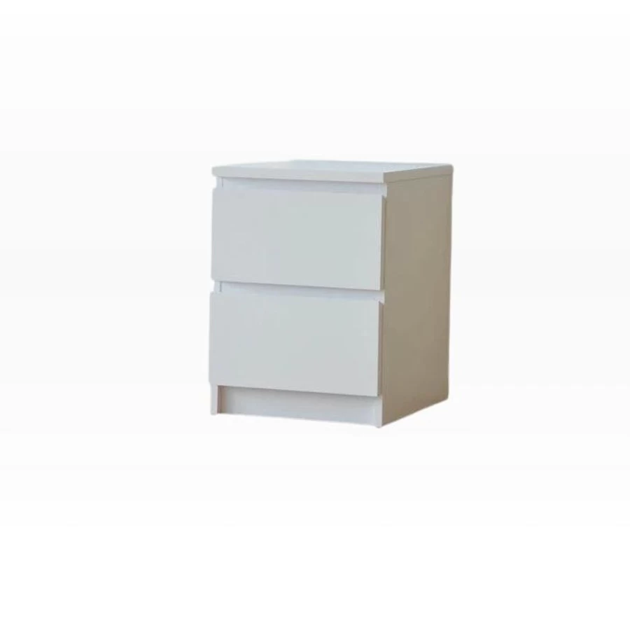 IKEA Malm 2-Drawer Storage Pedestal Cabinet – Slim Dresser for Bedroom & Closet Organization