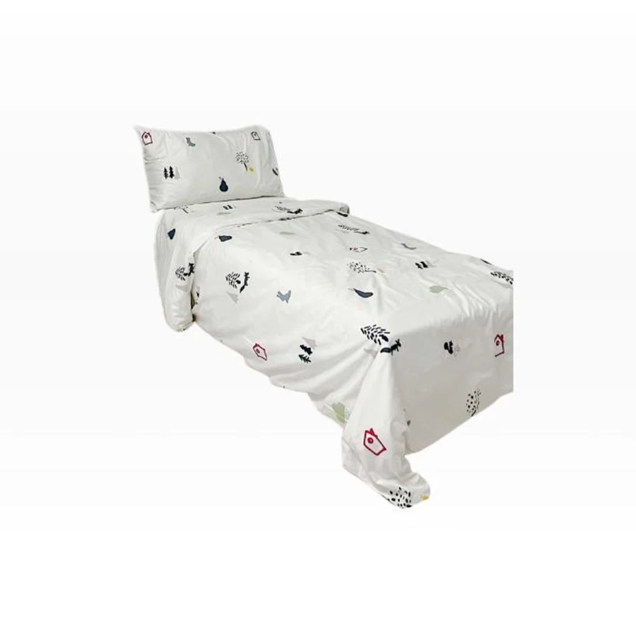 Ikea Barndrom Forest Duvet Cover Set - Queen Size Bedding with Pillowcases
