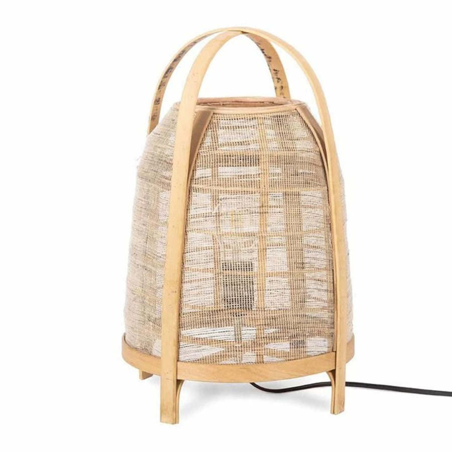 Kids Depot Maevie Natural Wood Table Lamp for Nursery, Bedroom, and Kids Room - Eco-Friendly LED Night Light