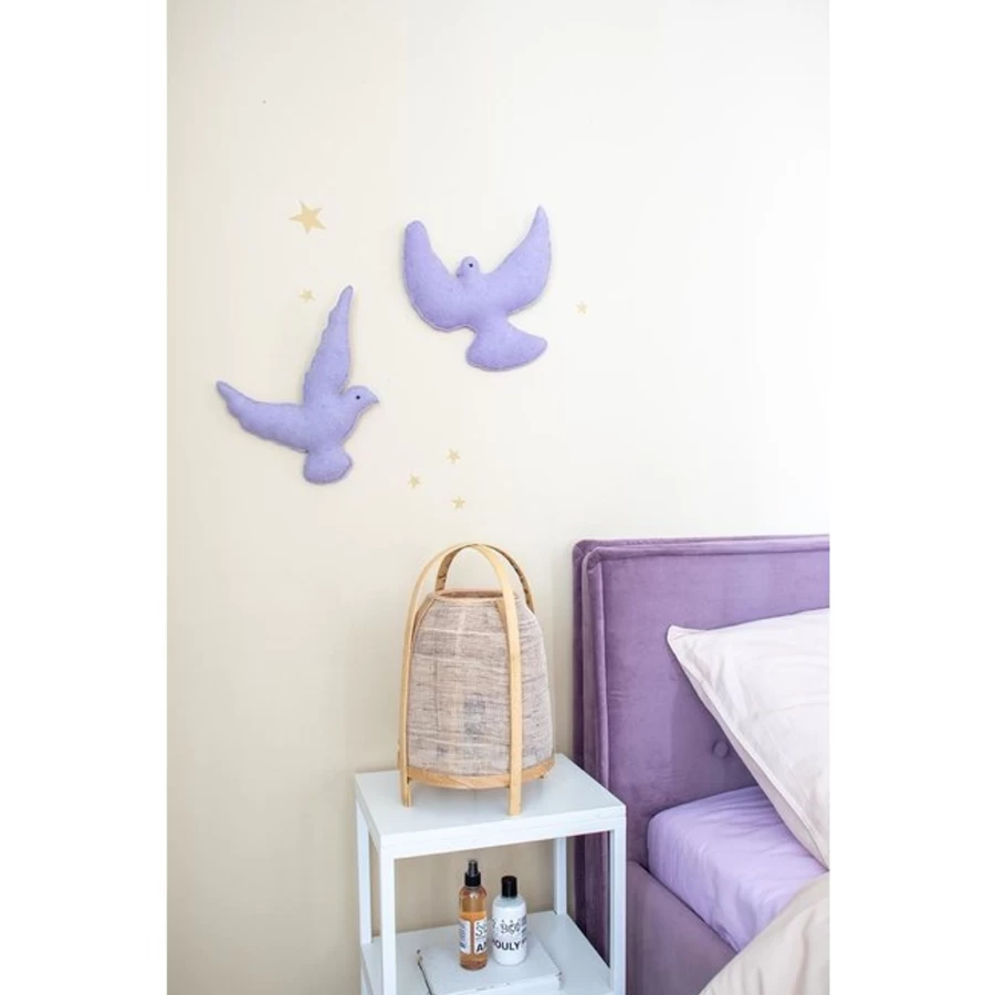 Kids Depot Maevie Natural Wood Table Lamp for Nursery, Bedroom, and Kids Room - Eco-Friendly LED Night Light