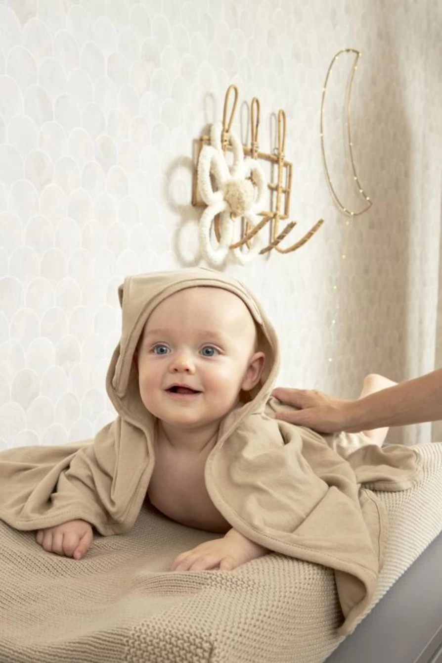 Meyco Basic Jersey Bath Cape for Adults & Kids - Soft, Comfortable Unisex Bathrobe with Hood