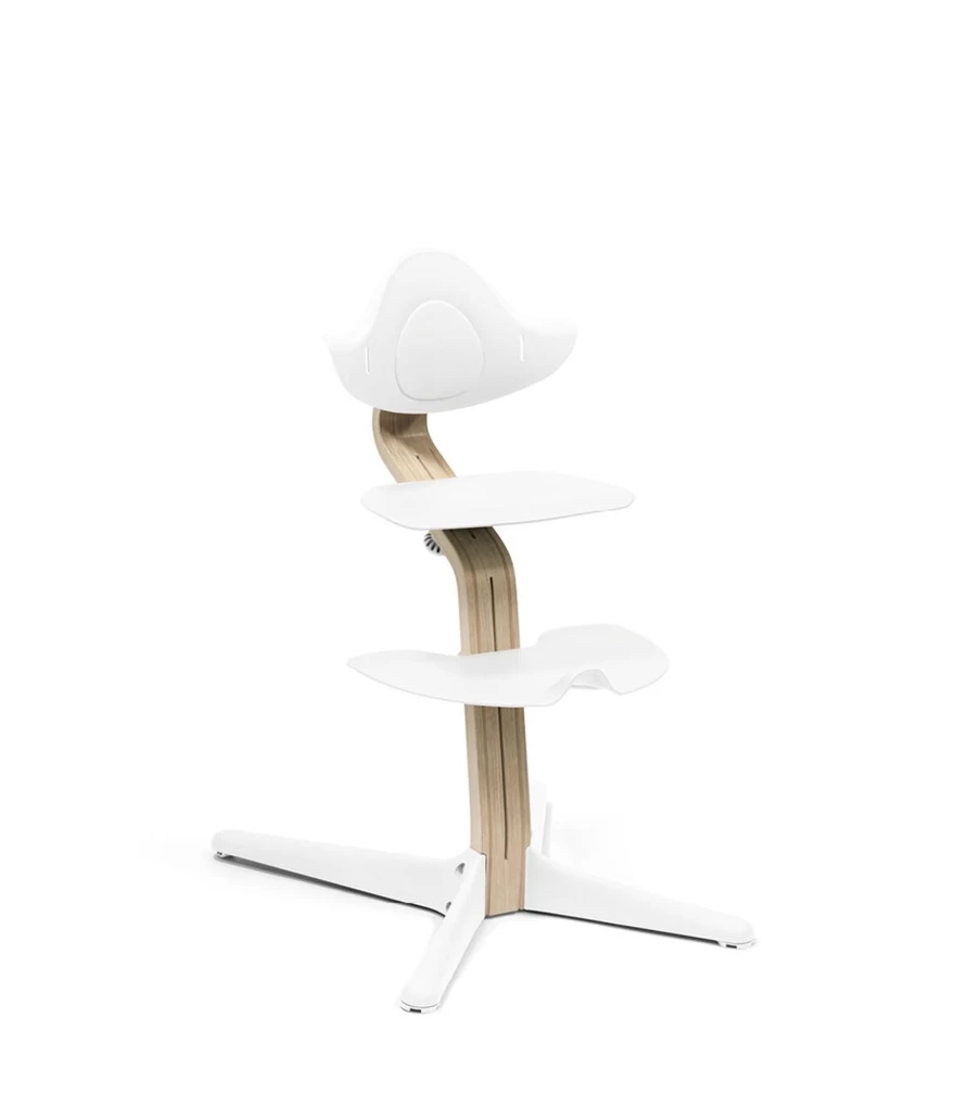 Stokke Nomi Chair - Adjustable High Chair in Natural/White | Ergonomic Design for Babies & Toddlers