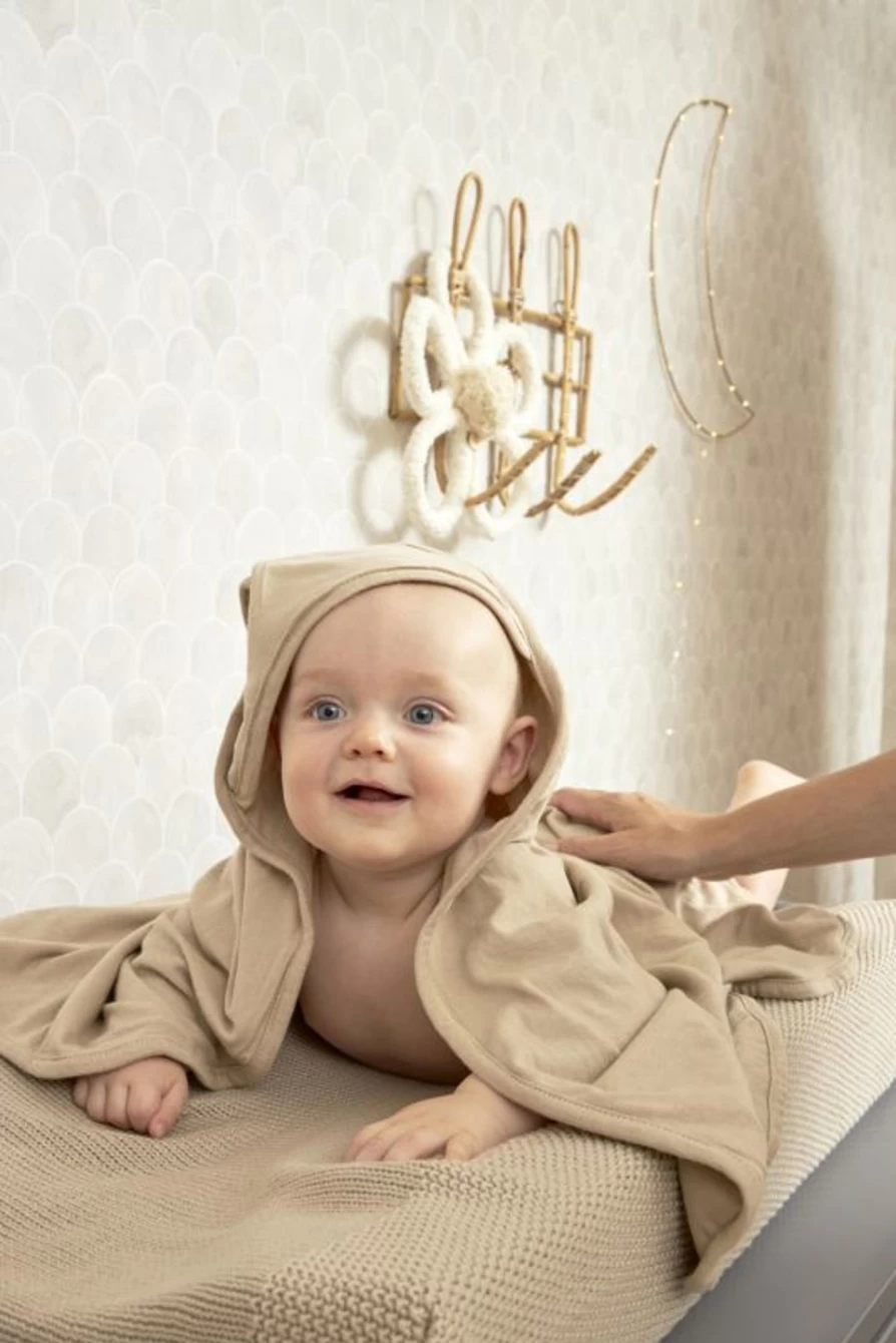 Meyco Basic Jersey Bath Cape for Adults & Kids - Soft, Comfortable, Unisex Hooded Bathrobe Towel Wrap