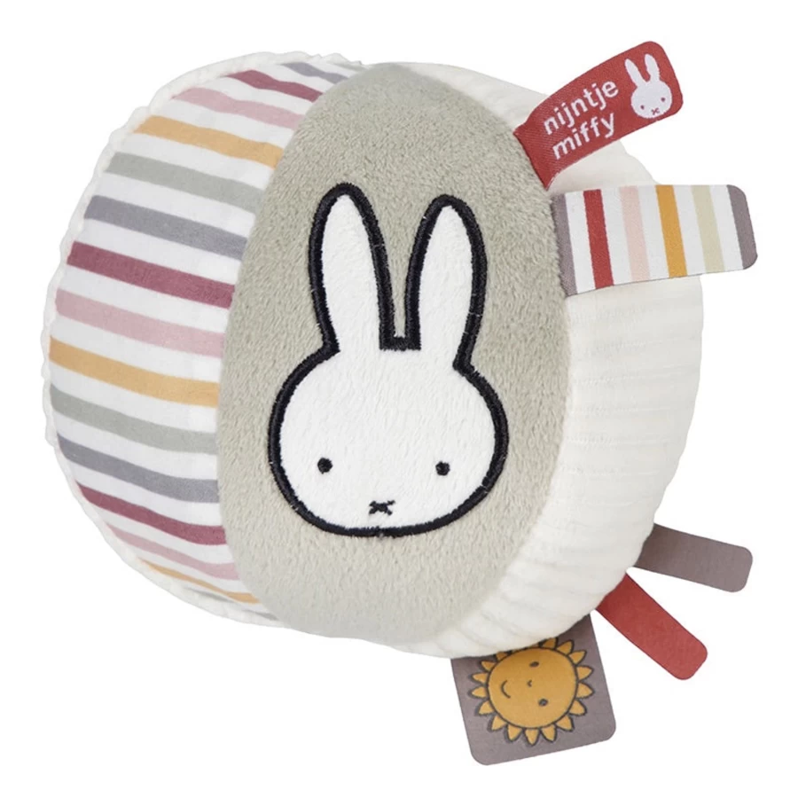 Little Dutch Miffy Ball Plush - Soft Fluffy Stuffed Animal Toy for Kids