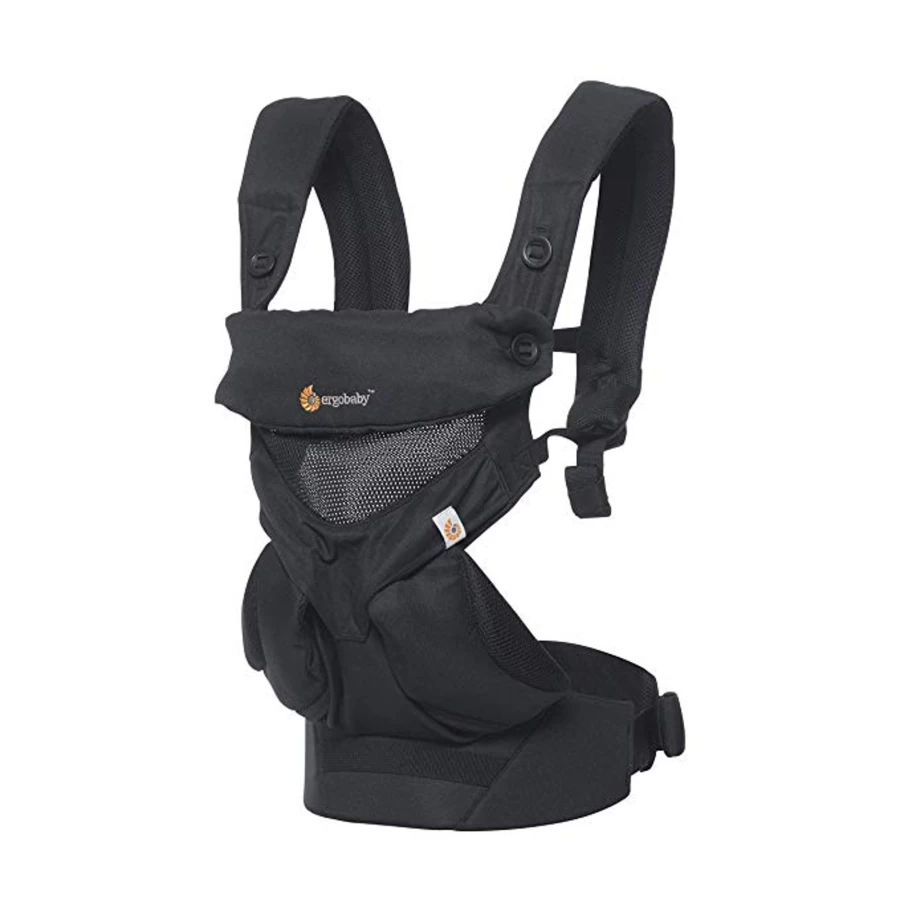 ErgoBaby Omni 360 All-Position Baby Carrier in Onyx Black – Ergonomic, Hands-Free Infant Carrier for Newborn to Toddler