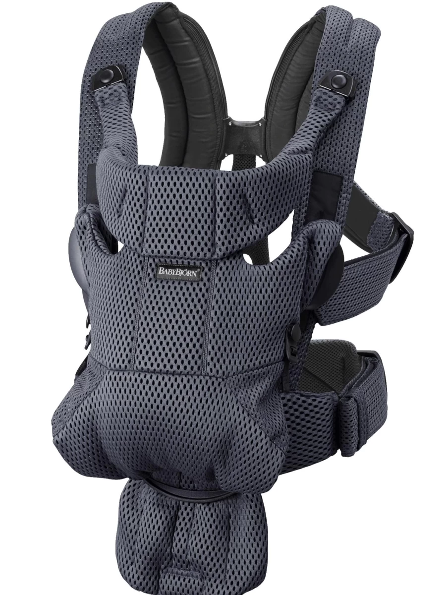BabyBjörn Baby Carrier Move 3D Mesh - Comfortable & Ergonomic Infant Carrier in Anthracite for Hands-Free Parenting