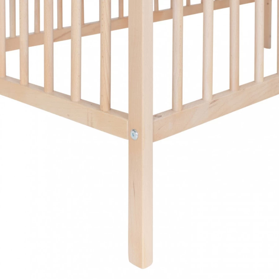 Kidsmill Puck Berch Cot Bed for Toddlers 120 x 60 cm - Safe & Comfortable Baby Cot