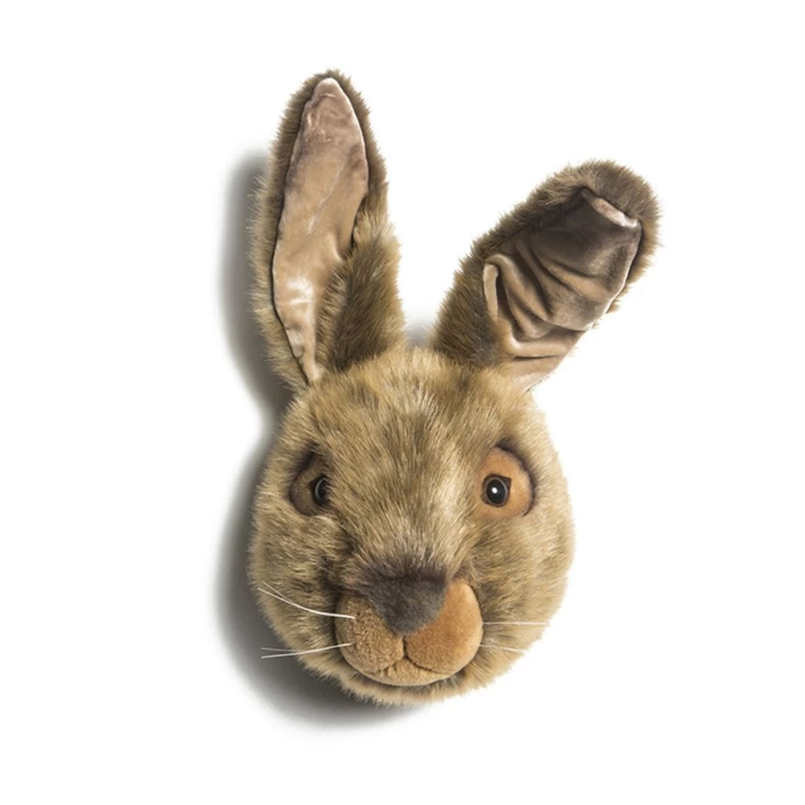 "Wild & Soft Wall Trophy Hare - Premium Decorative Hare Wall Art"