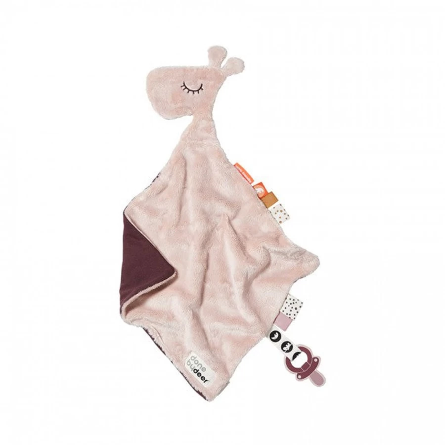 Done by Deer Comfort Blanket Raffi - Soft Baby Security Blanket for Snuggles & Sleep
