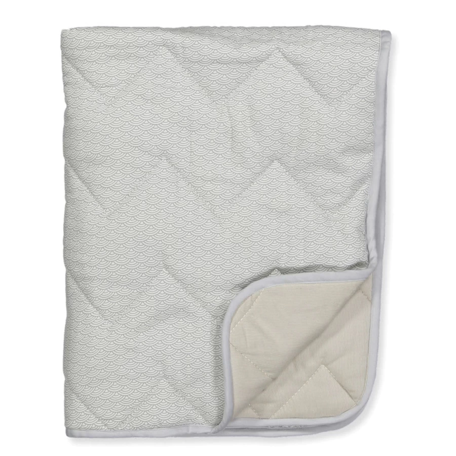 Cam Cam Baby Blanket - Soft Organic Cotton Raindrops Pattern Nursery Blanket