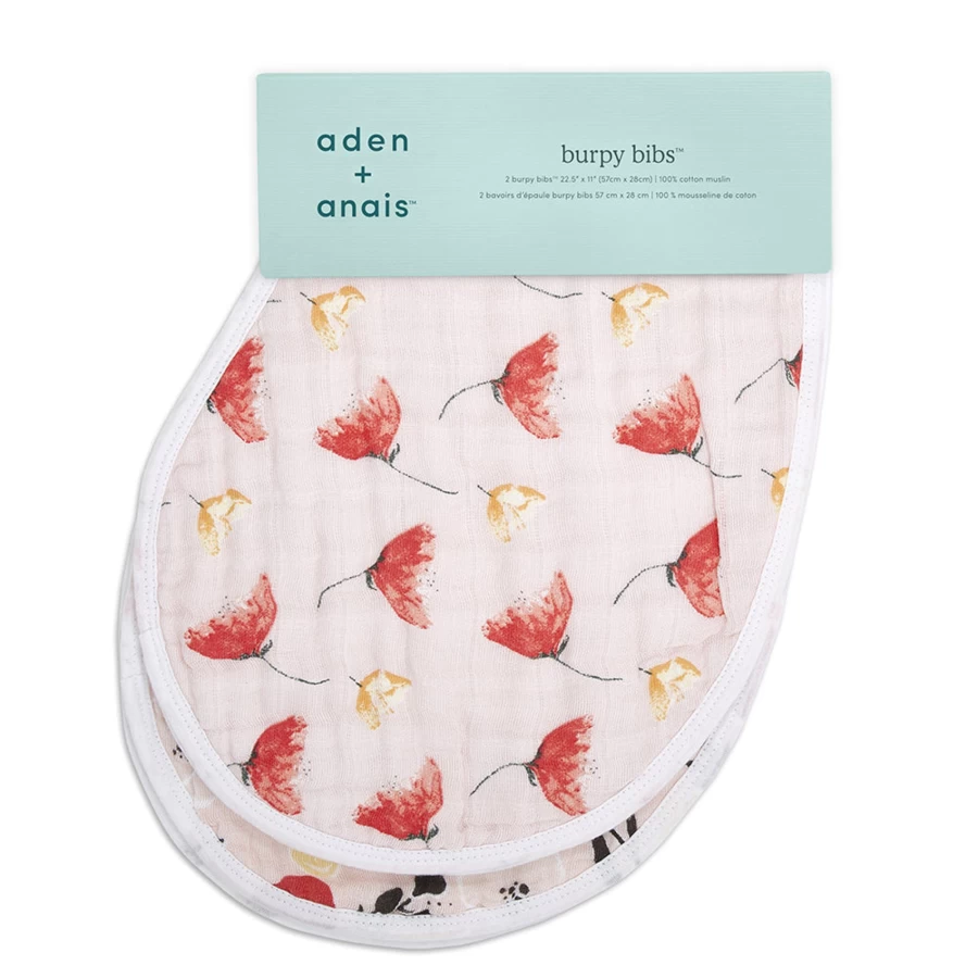 Aden & Anais Baby Burpy Bibs - Soft, Absorbent Burp Cloths for Newborns & Infants