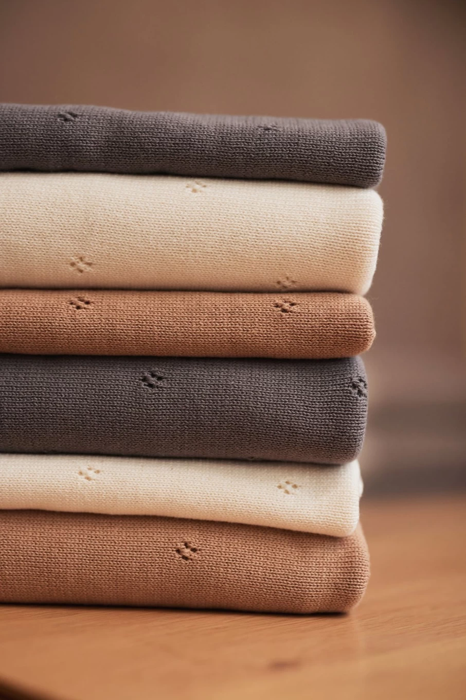 Jollein Pointelle Knit Blanket 100x150 cm - Soft Textured Throw for Cozy Comfort