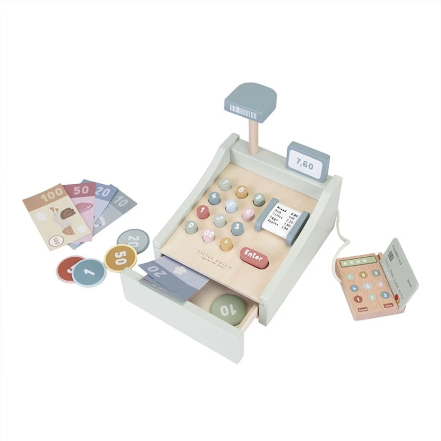 Little Dutch Cash Register - FSC Certified Wooden Toy for Kids