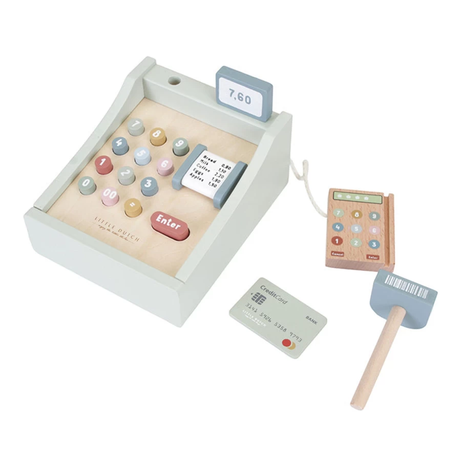 Little Dutch Cash Register - FSC Certified Wooden Toy for Kids