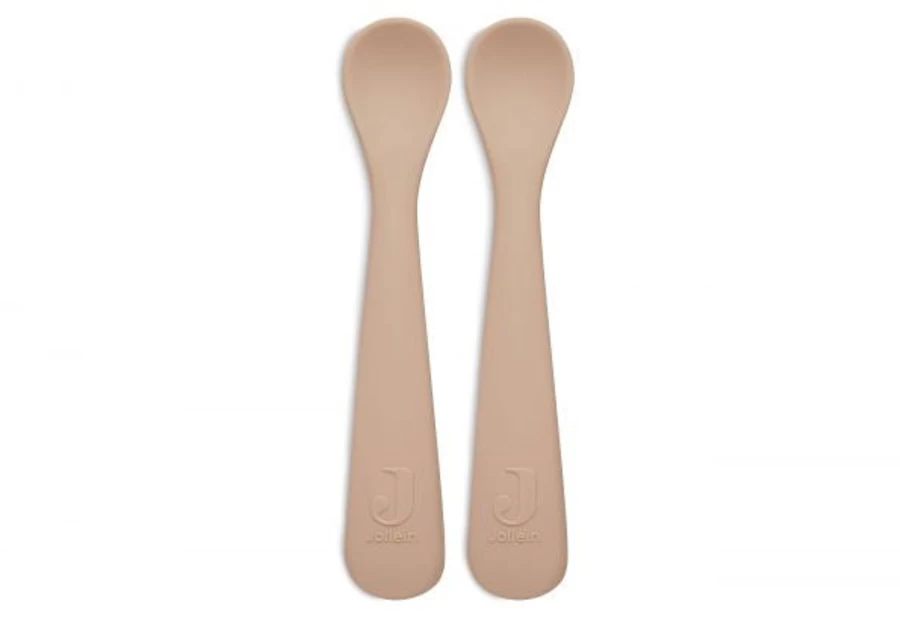 Jollein 2-Piece Silicone Spoon Set - Heat-Resistant & BPA-Free Kitchen Utensils