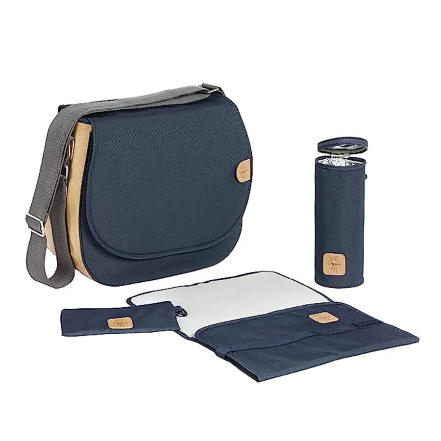 Lässig Blue Melange Saddle Bag - Stylish Spin Dye Crossbody Bag for Women