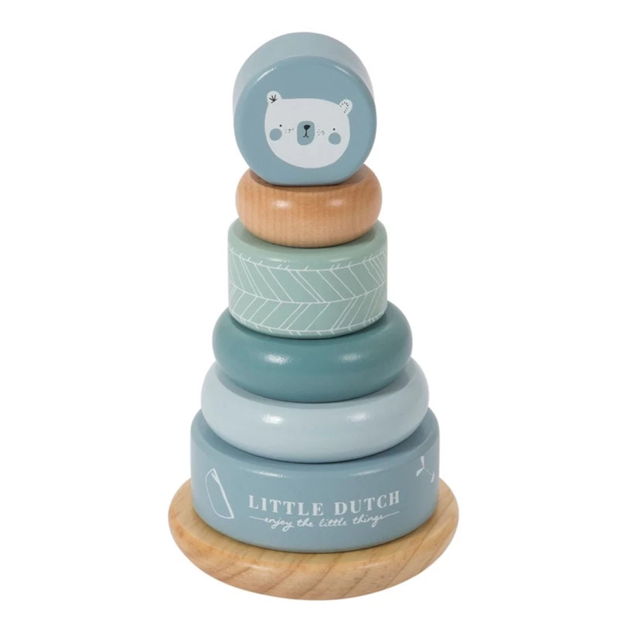 Little Dutch Blue Pyramid Adventure Ring Toy for Kids
