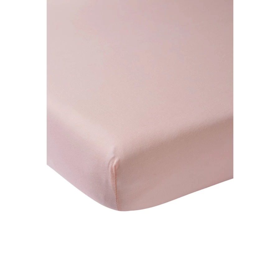 Meyco Jersey Fitted Sheet 140x70cm - Soft Stretchable Cotton Bed Sheet for Deep Mattress