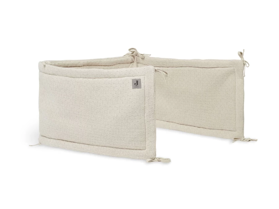 Jollein Bliss Knit Cotton Baby Cot Bumper - Soft Nursery Crib Protector