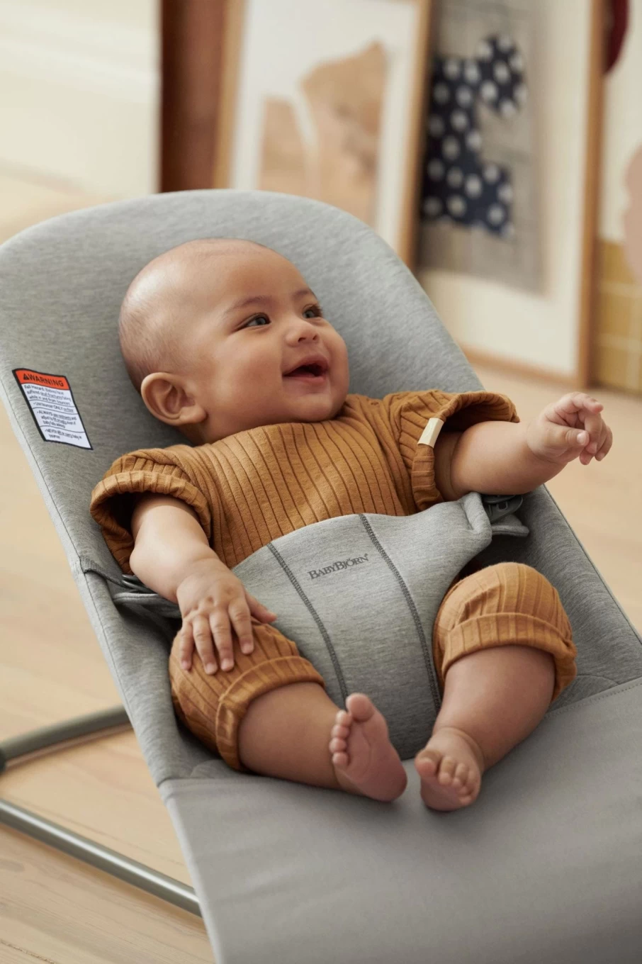BabyBjörn Bouncer Bliss 3D Jersey Baby Bouncer – Soft, Ergonomic, Portable Infant Seat for Newborns