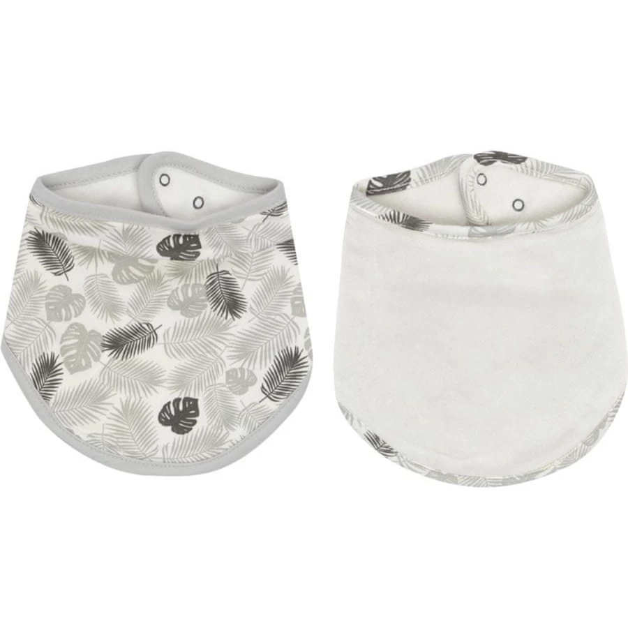 Bébéjou Baby Bandana Bibs - Soft Drool Bib Set of 2 for Infants & Toddlers