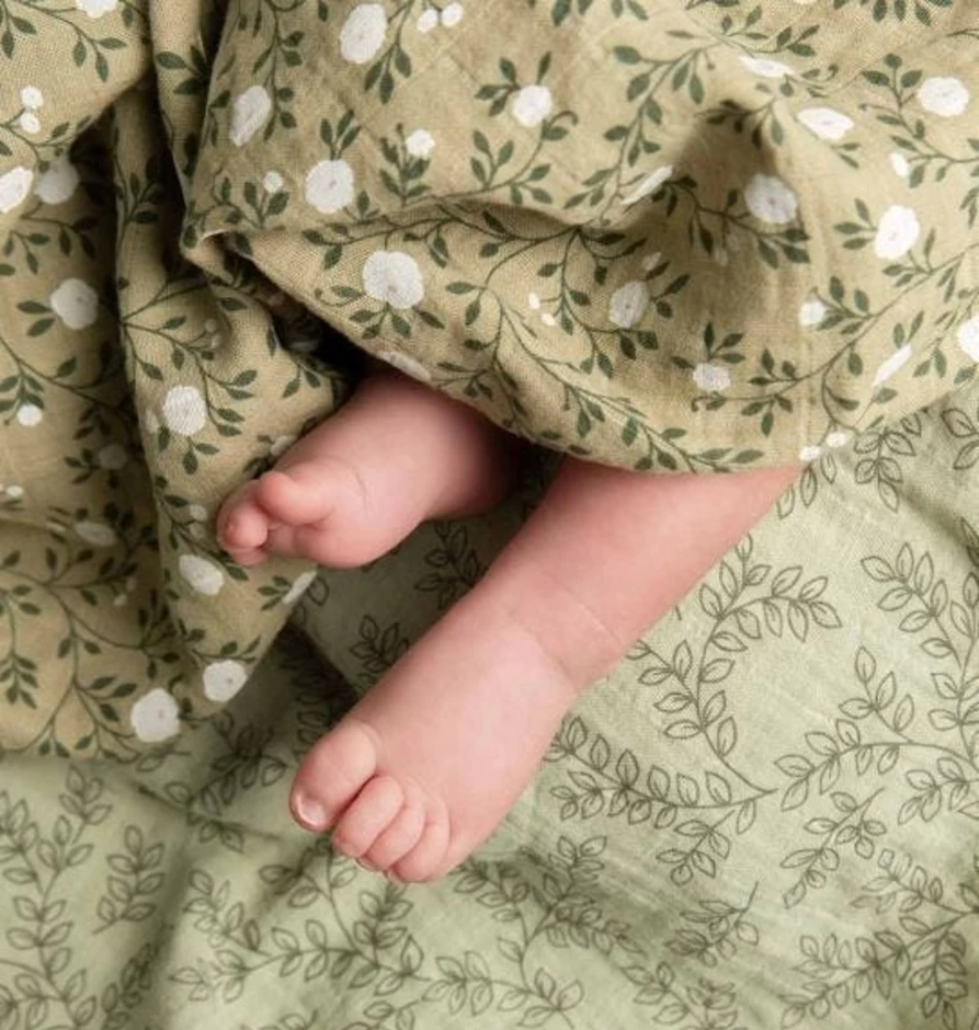 "A Little Lovely Company Premium Muslin Cloth 2-Pack for Baby & Nursing"