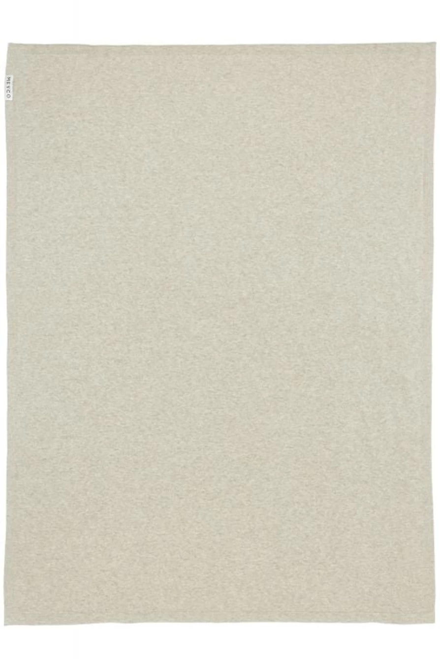Meyco Sand Basic Knit Blanket 75x100 cm - Soft Comfortable Throw for Home & Travel