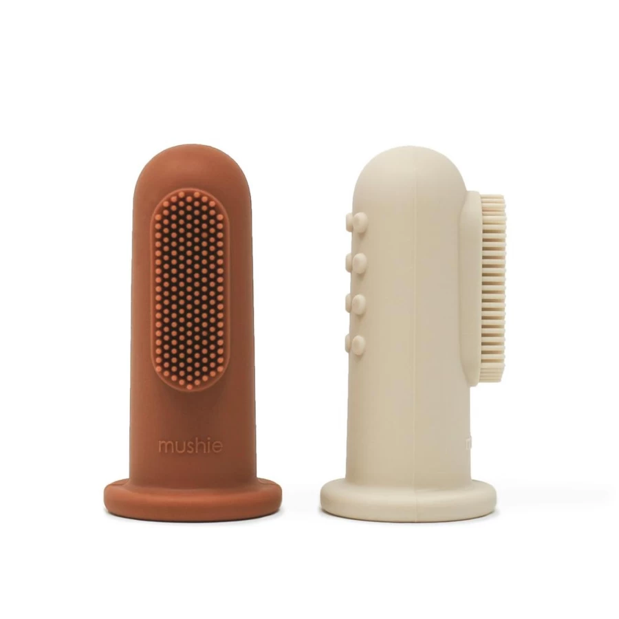 Mushie Kids Toothbrush - BPA-Free, Eco-Friendly Toddler Toothbrush with Soft Bristles for Gentle Cleaning