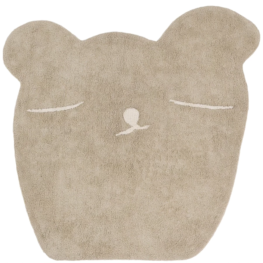 "Tapis Petit Plush Teddy Bear Rug 120x130 cm Soft Fluffy Nursery Decor Kids Room"