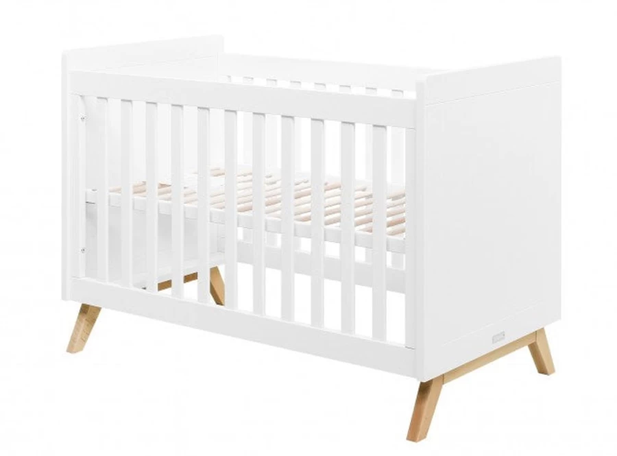 Bopita Fenna Cot White Natural 120x60cm Baby Crib Toddler Bed | Bopita Brand