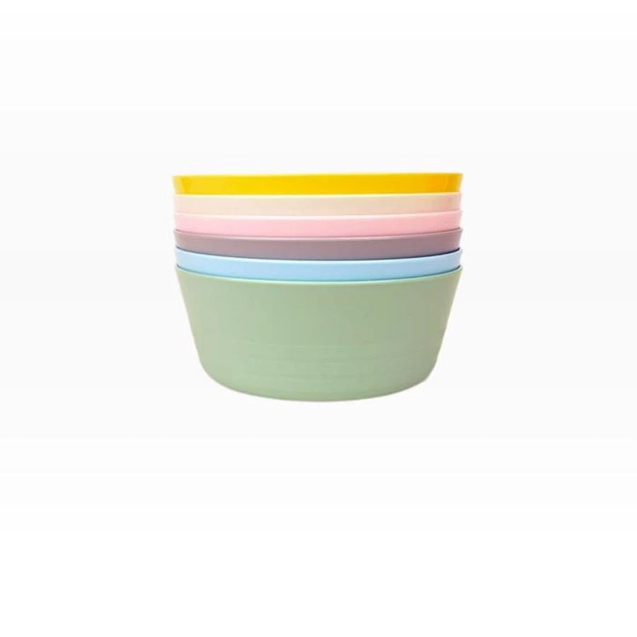 Ikea Kalas 6-Piece Plastic Bowls Set for Kids, Durable & Colorful Dishware, BPA-Free, Microwave Safe