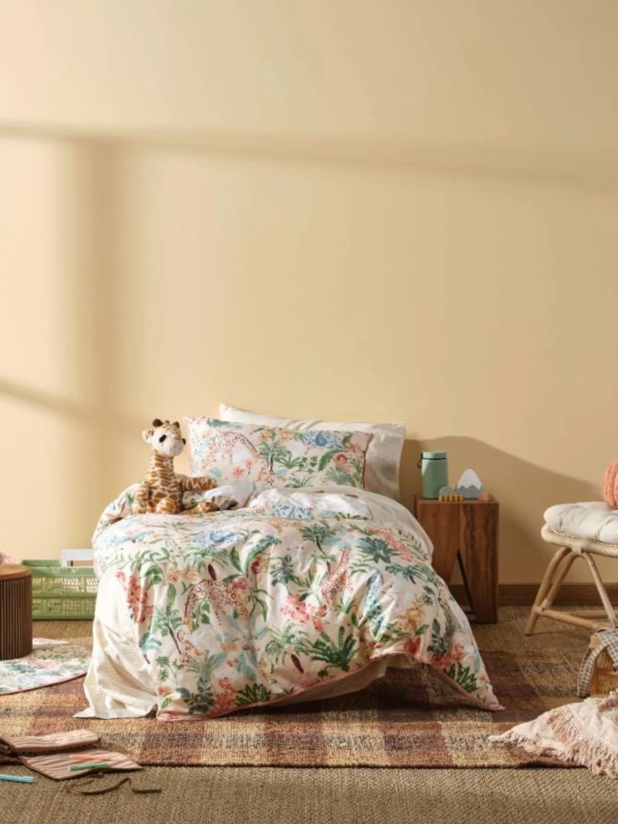 Linenhouse Gentle Giants Duvet Cover Set - Single Size Cozy Bedding