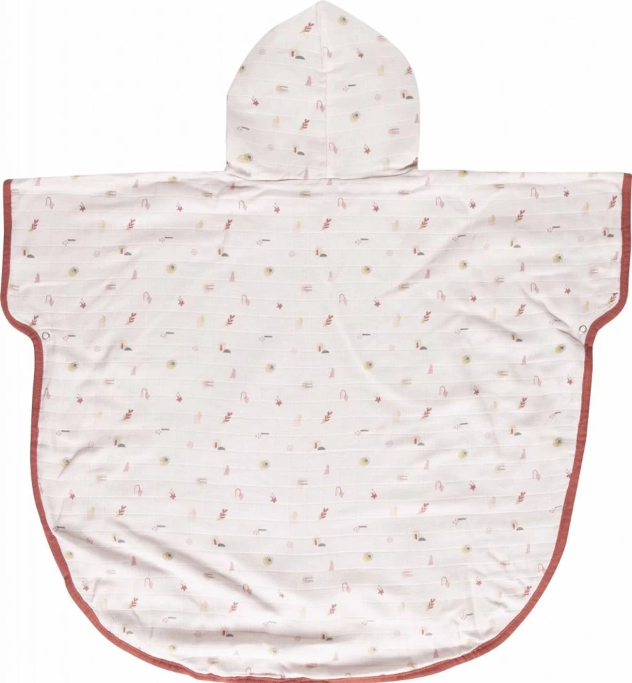 Luma Soft Organic Cotton Muslin Poncho – Lightweight & Breathable Cover-Up for Women & Men
