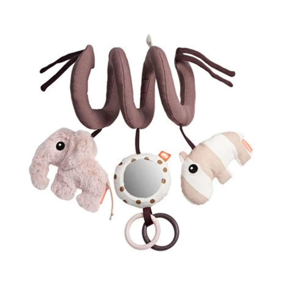 Done By Deer Activity Spiral Toy in Lalee Sand Color for Infant Development and Play