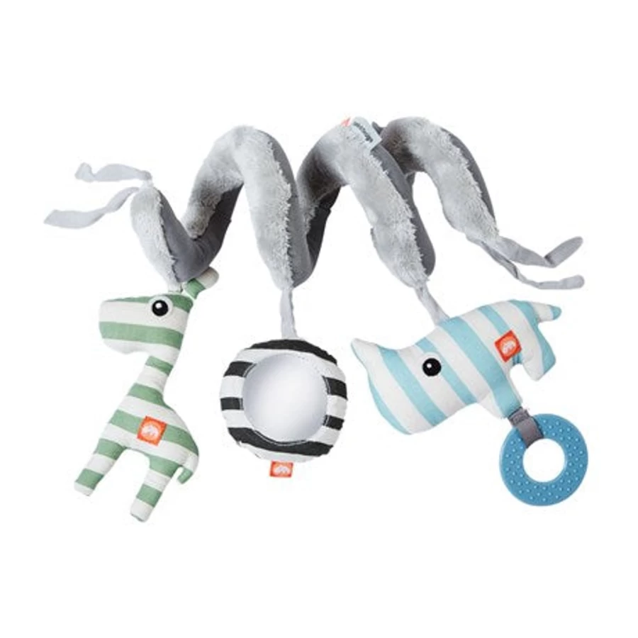 Done By Deer Activity Spiral Toy in Lalee Sand Color for Infant Development and Play