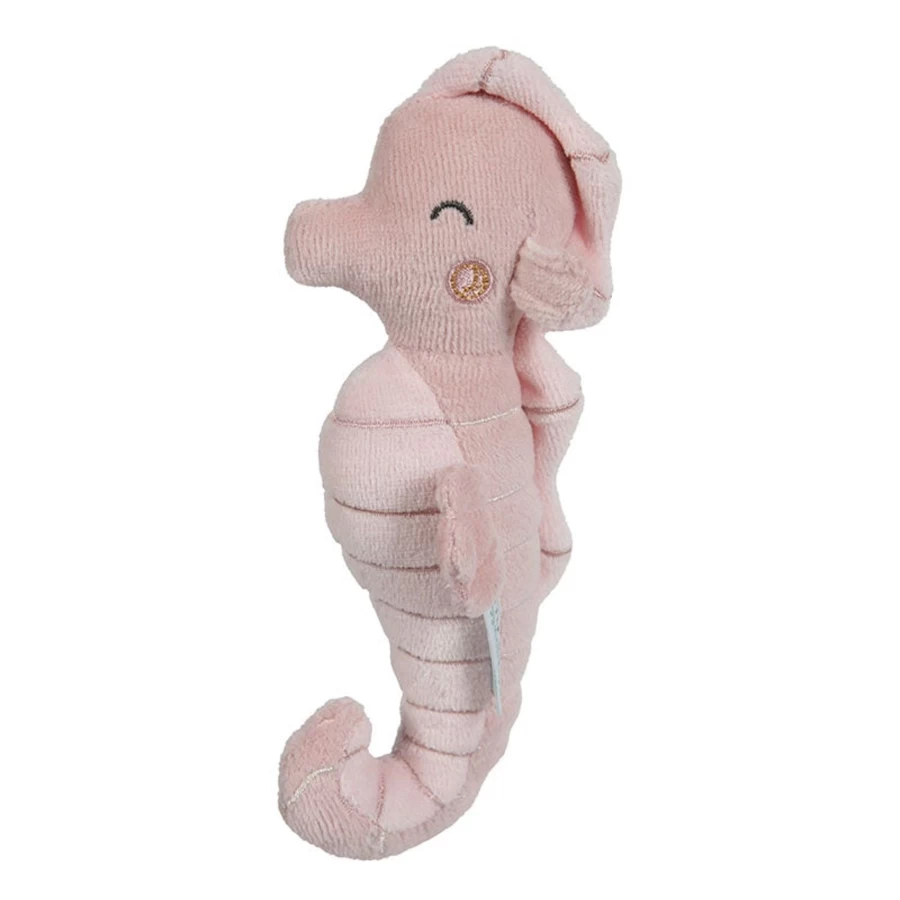 Little Dutch Wooden Rattle Seahorse Toy for Babies - Handmade Eco-Friendly Gift
