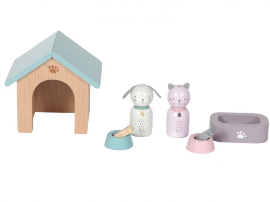 Little Dutch Dollhouse Playset - Premium Wooden Toy House for Kids, Creative Pretend Play with Furniture & Accessories