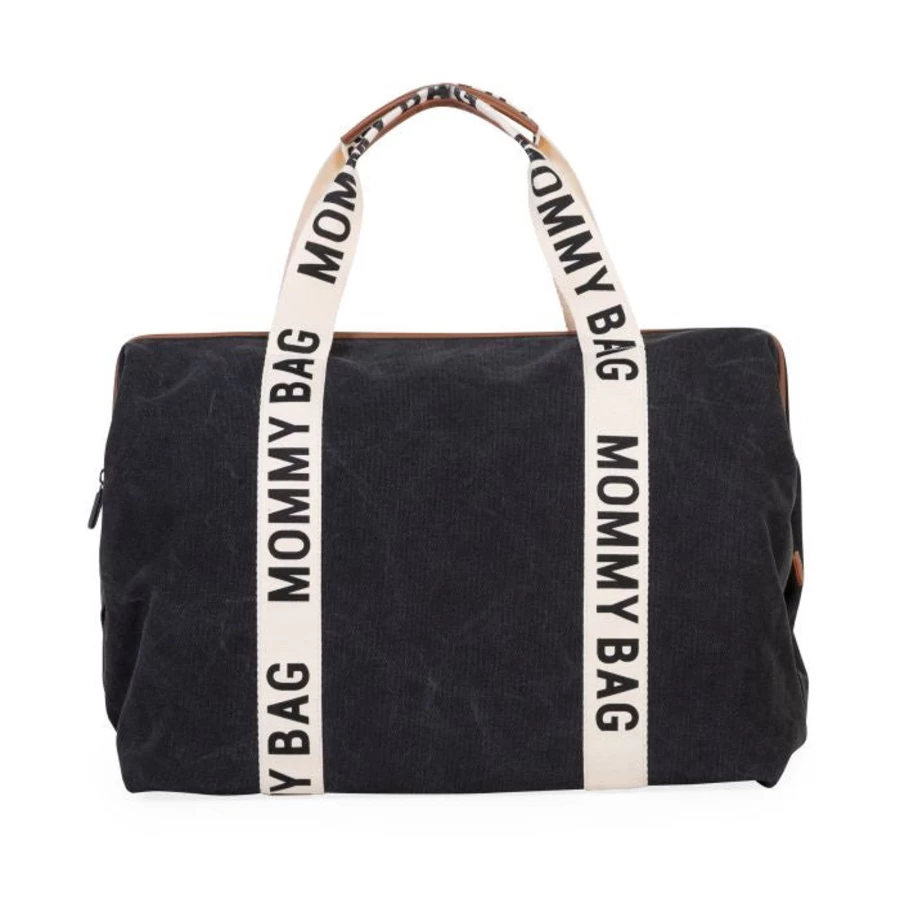 "Childhome Mommy Bag - Large Canvas Diaper Tote for Women, Stylish & Spacious Baby Essentials Bag"