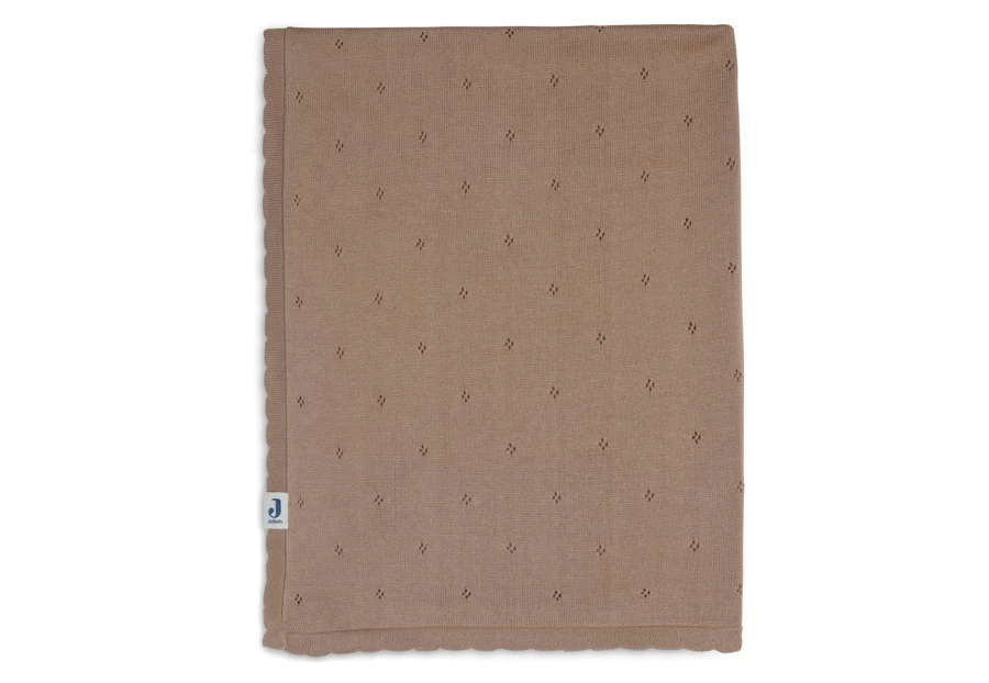 Jollein Pointelle Knit Blanket 100x150 cm - Soft Textured Throw for Cozy Comfort