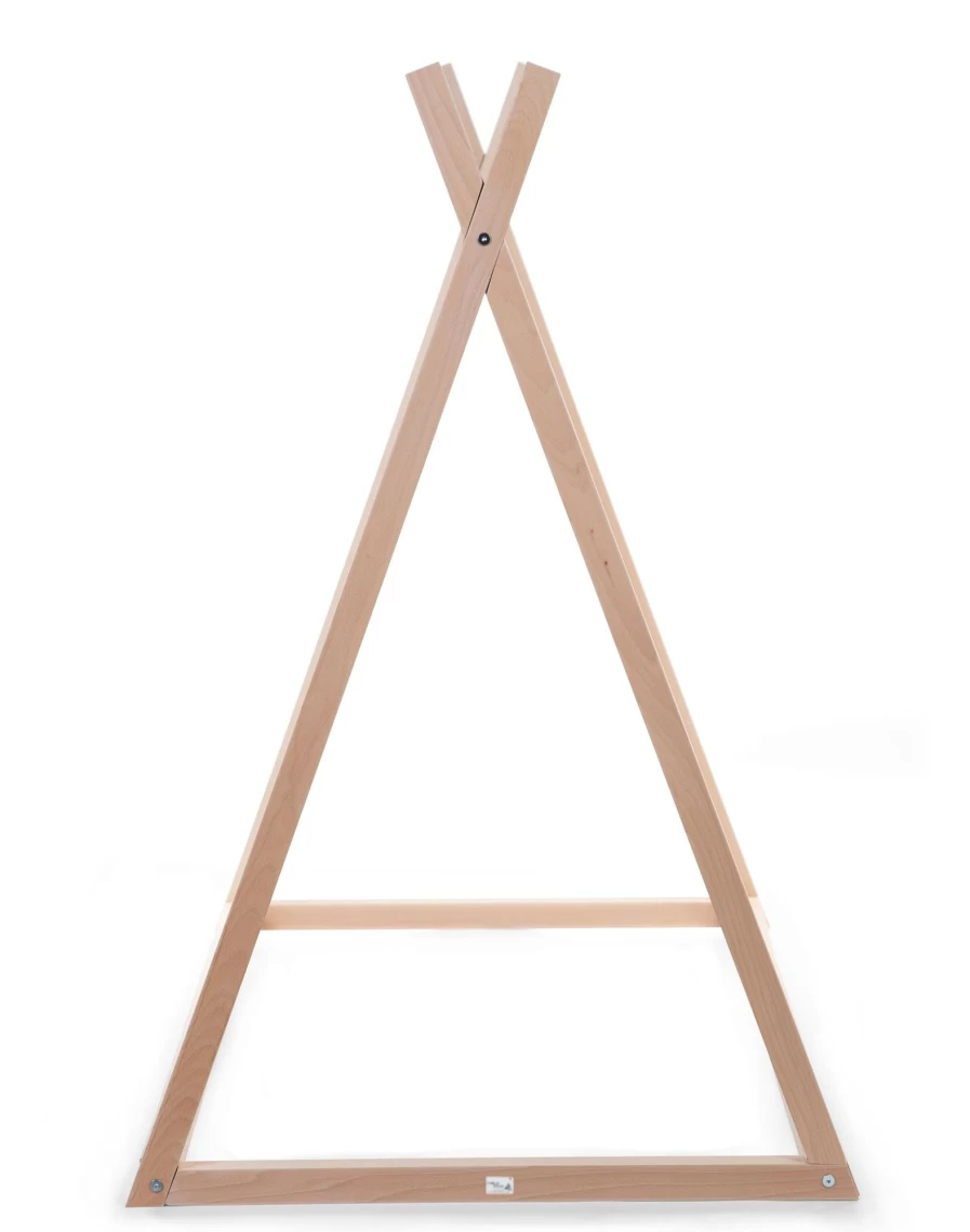 Childhome Kids Teepee Bed Frame - 200x90 cm Wooden Playhouse Bed for Children's Room
