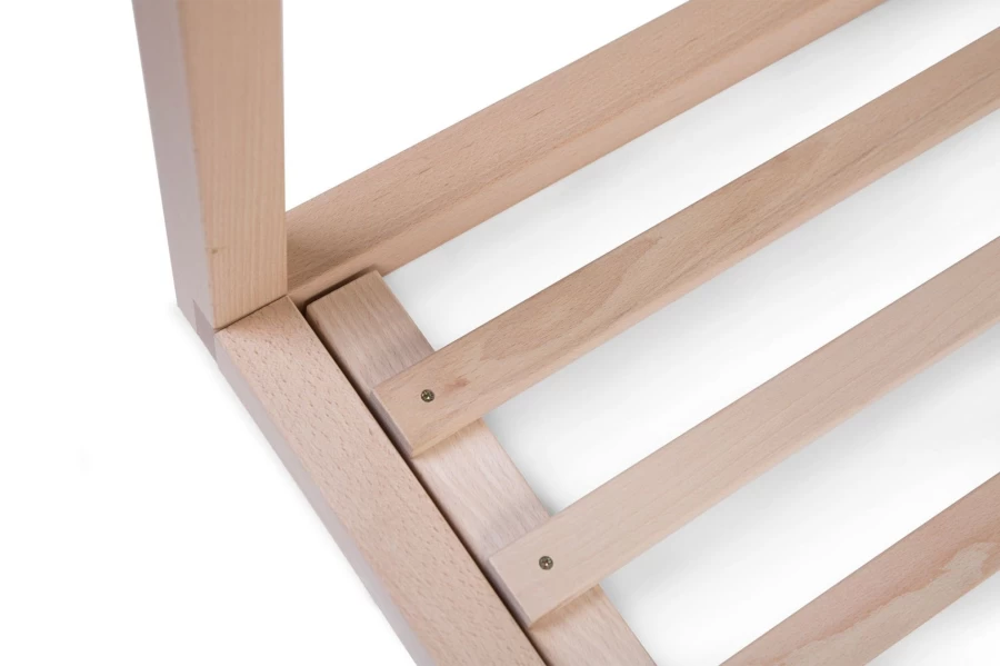 Childhome Teepee Bed Frame for Kids - Sturdy 140x70cm House Design Slats Support