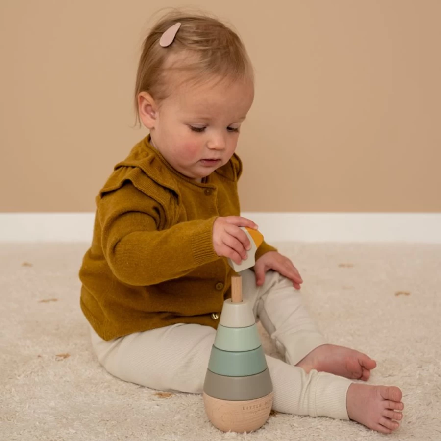 Little Dutch Stacking Rings Toy - Ld Ring Stacker for Toddlers by Little Dutch Goose Collection