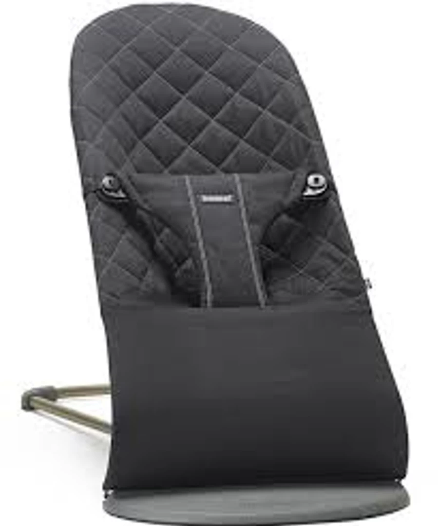 BabyBjörn Bouncer Bliss Comfortable Baby Bouncer - Soft Cotton Fabric, Gentle Rocking Motion, Portable & Ergonomic Design for Newborns & Infants