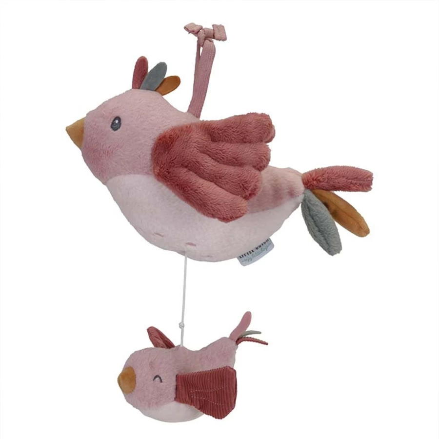 Little Dutch Music Box with Bird Design - Flowers & Butterflies Theme - Hand-Crank Musical Gift