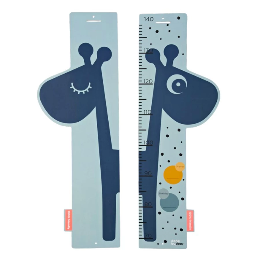 Done by Deer Kids Height Chart Wall Sticker - Adorable Growth Tracker for Nursery & Playroom