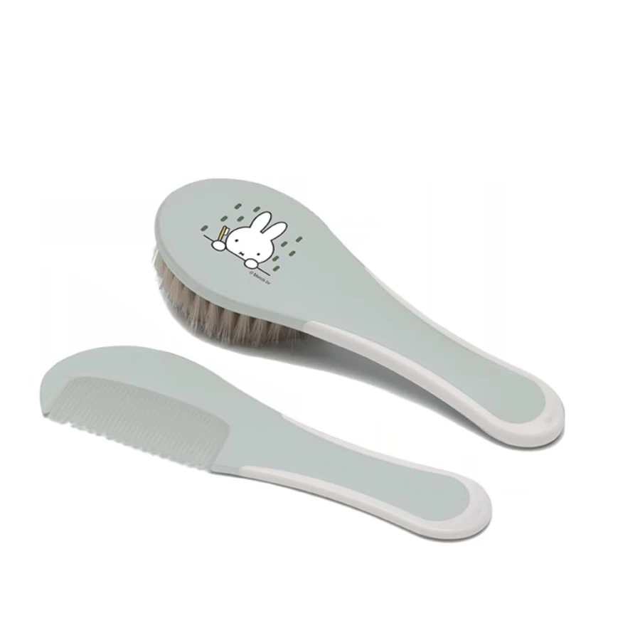 Bébéjou Baby Hair Brush and Comb Set for Gentle Detangling and Styling