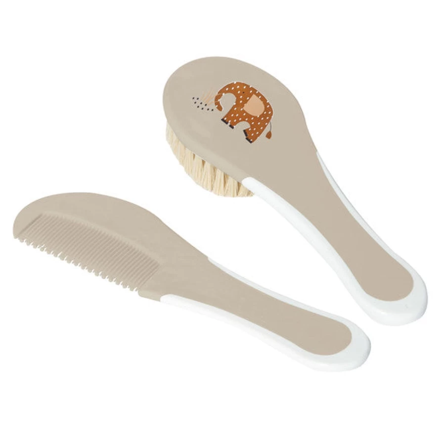 Bébéjou Baby Hair Brush and Comb Set for Gentle Detangling and Styling
