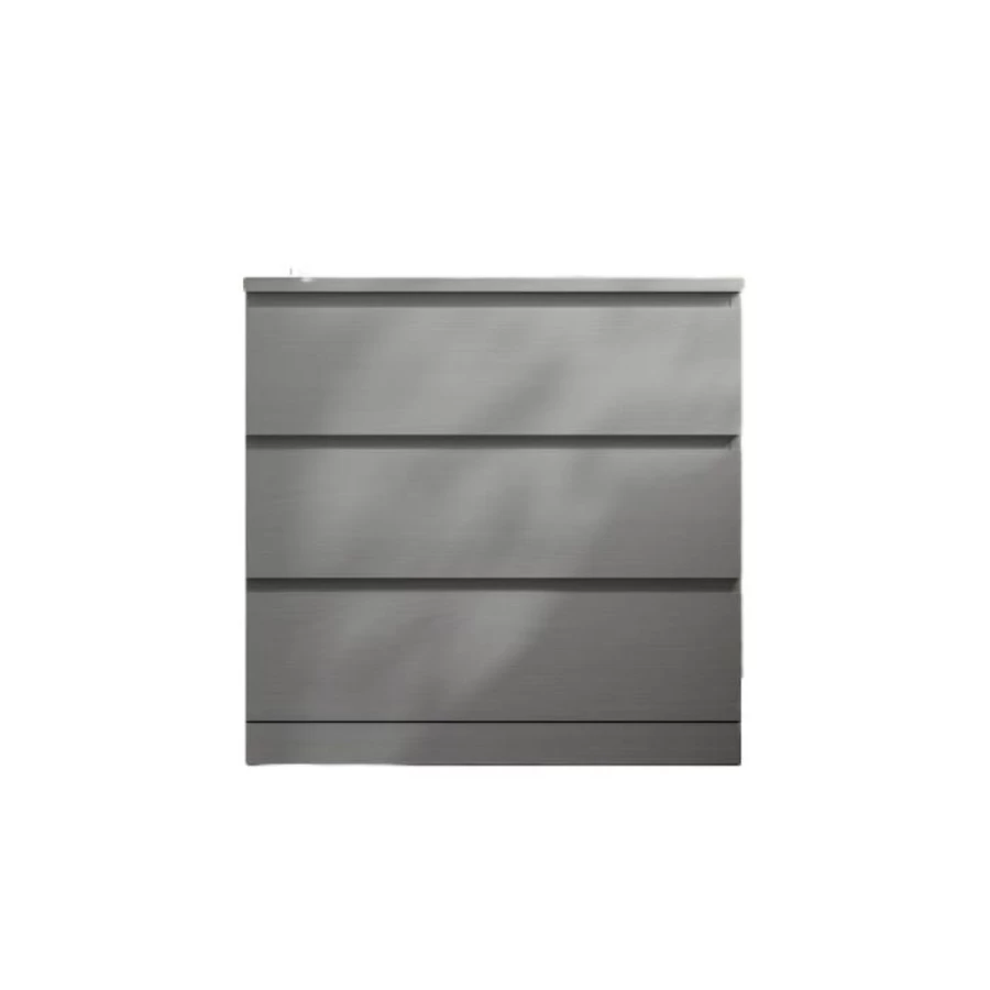 IKEA Malm 3-Drawer Chest Dresser in Grey - Compact Storage Solution